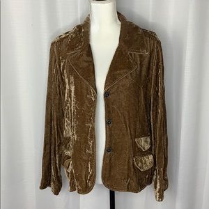 J. Jill Velour Blazer Jacket